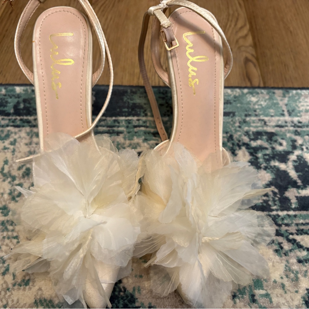 Lulu's Cream Floral Women's Shoes